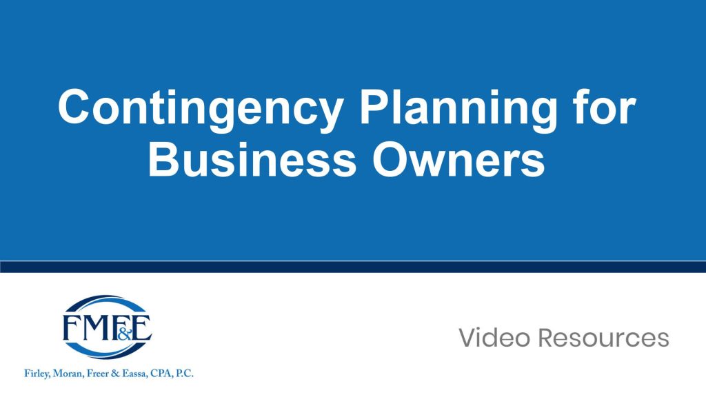 Contingency Planning for Business Owners