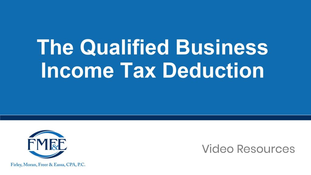 The Qualified Business Income Tax Deduction